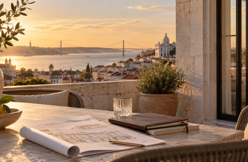 Vista de Lisboa associada ao investimento imobiliário e patrimonial em Portugal